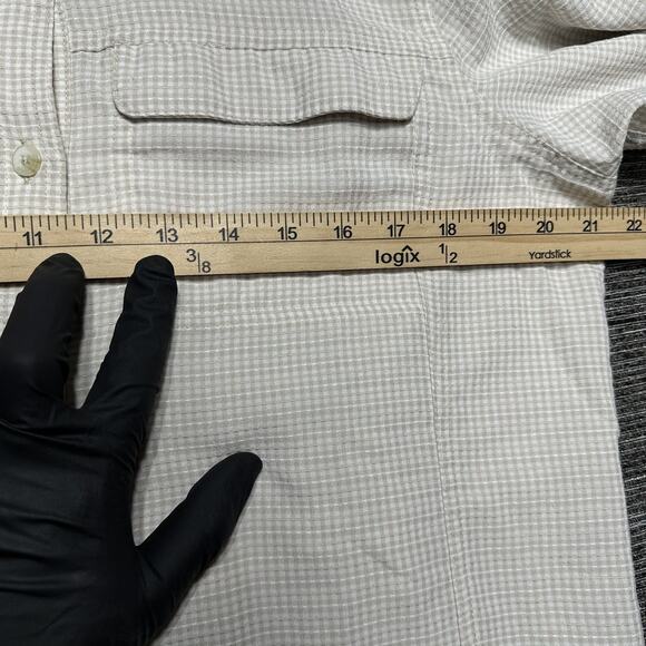 Exoficcio Shirt Women's L Plaid White Long Sleeve Button Up Outdoor Vent - Picture 14 of 16